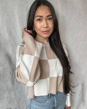 Load image into Gallery viewer, Collete beige light cropped sweater
