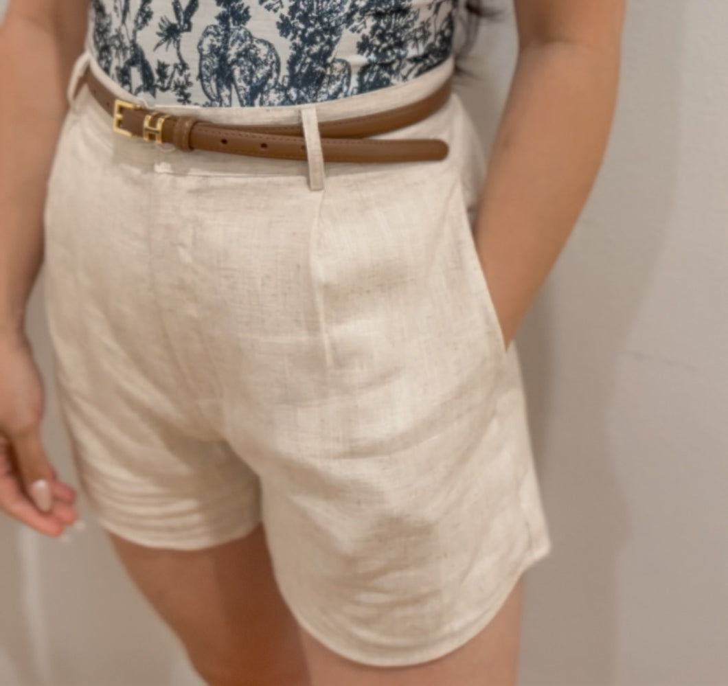 Laurent Linen Shorts