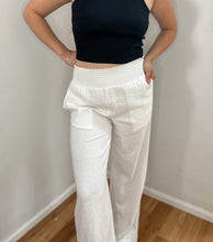 Load image into Gallery viewer, Odette linen pants(white,black)
